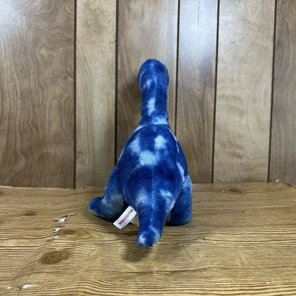 Aurora Blue Dinosaur Plush 14”‎ Stuffed Brontosaurus Sauropod Soft Toy